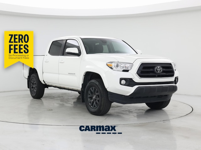 White 2022 Toyota Tacoma Pickup Truck Four-Wheel Drive Automatic