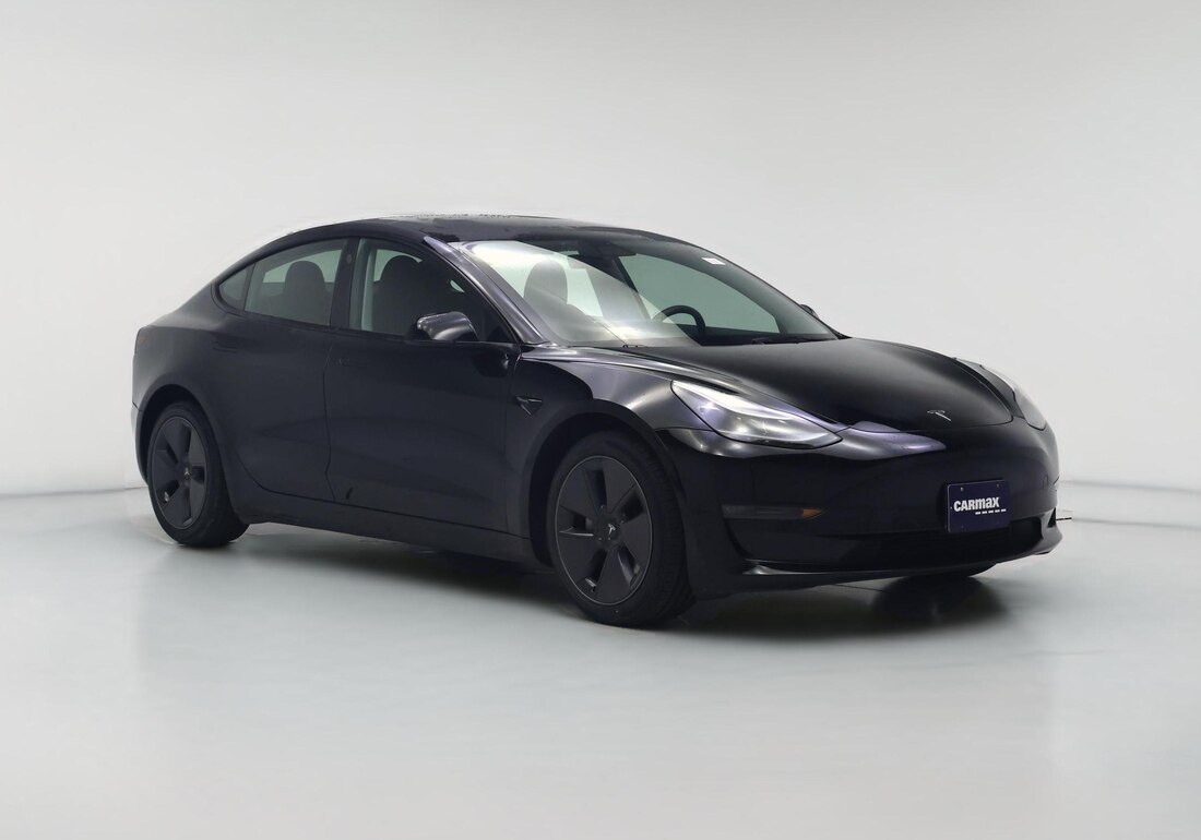 2023 Tesla Model 3 Long Range All-Wheel Drive in Black — CarMax photo