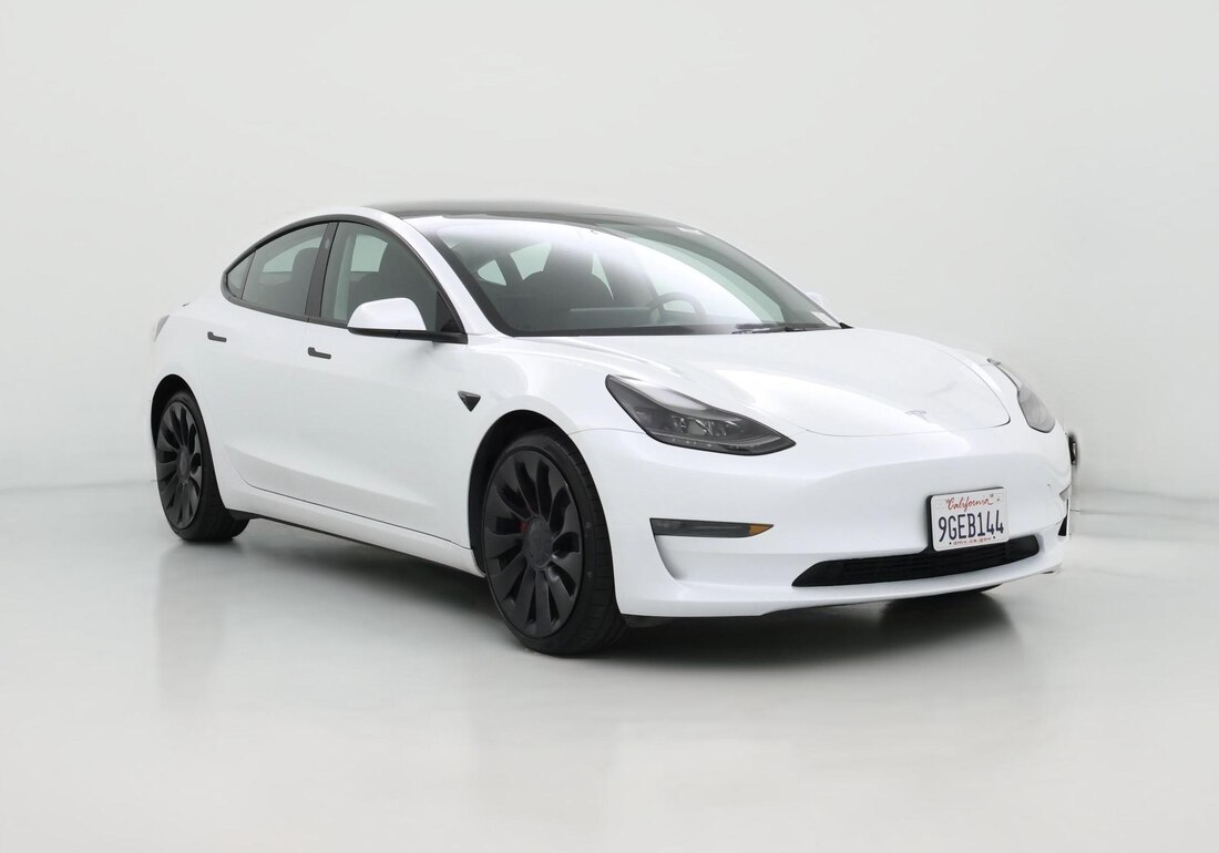 2023 Tesla Model 3 Performance in White — CarMax photo