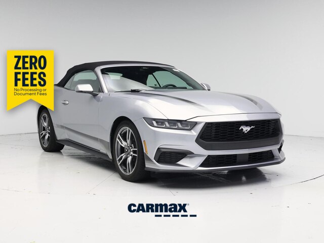 Silver 2024 Ford Mustang Convertible Rear-Wheel Drive Automatic