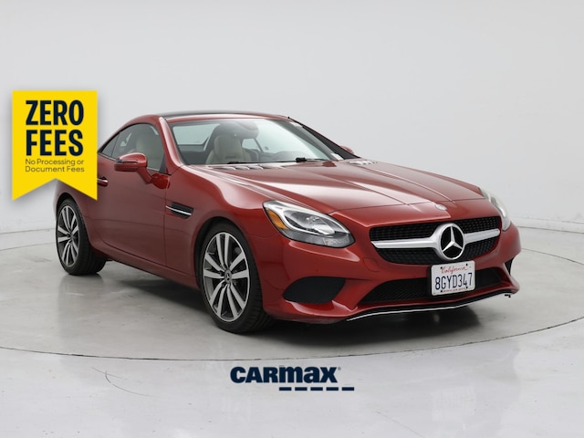 Red 2019 Mercedes-Benz SLC Convertible Rear-Wheel Drive Automatic
