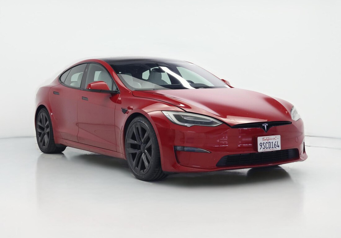 2022 Tesla Model S Plaid in Red — CarMax photo