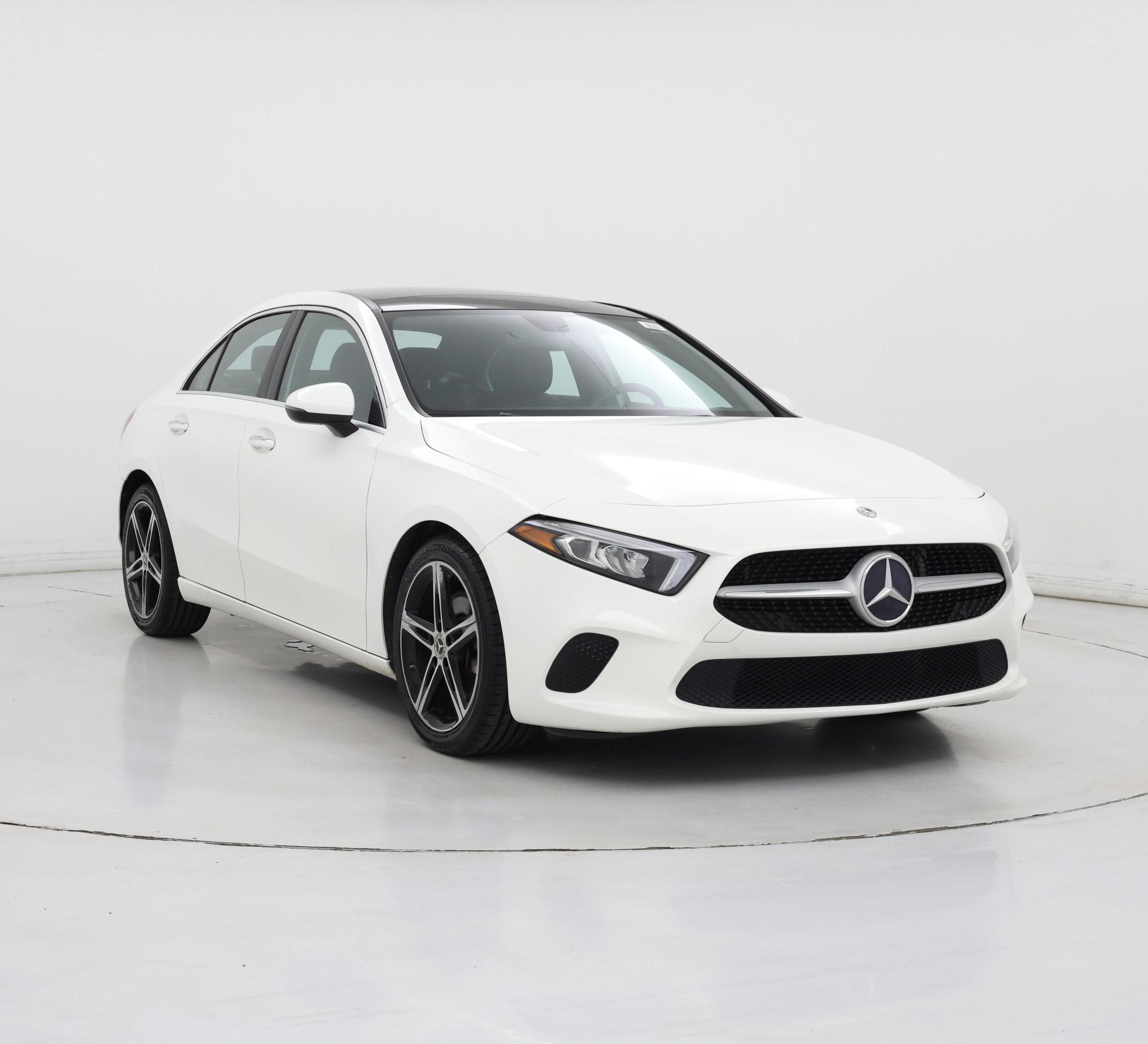 White 2019 Mercedes-Benz A-Class Sedan Front-Wheel Drive Automatic