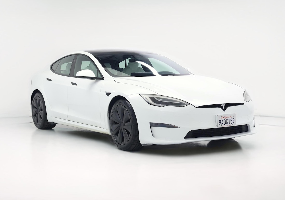 2022 Tesla Model S Long Range in White — CarMax photo