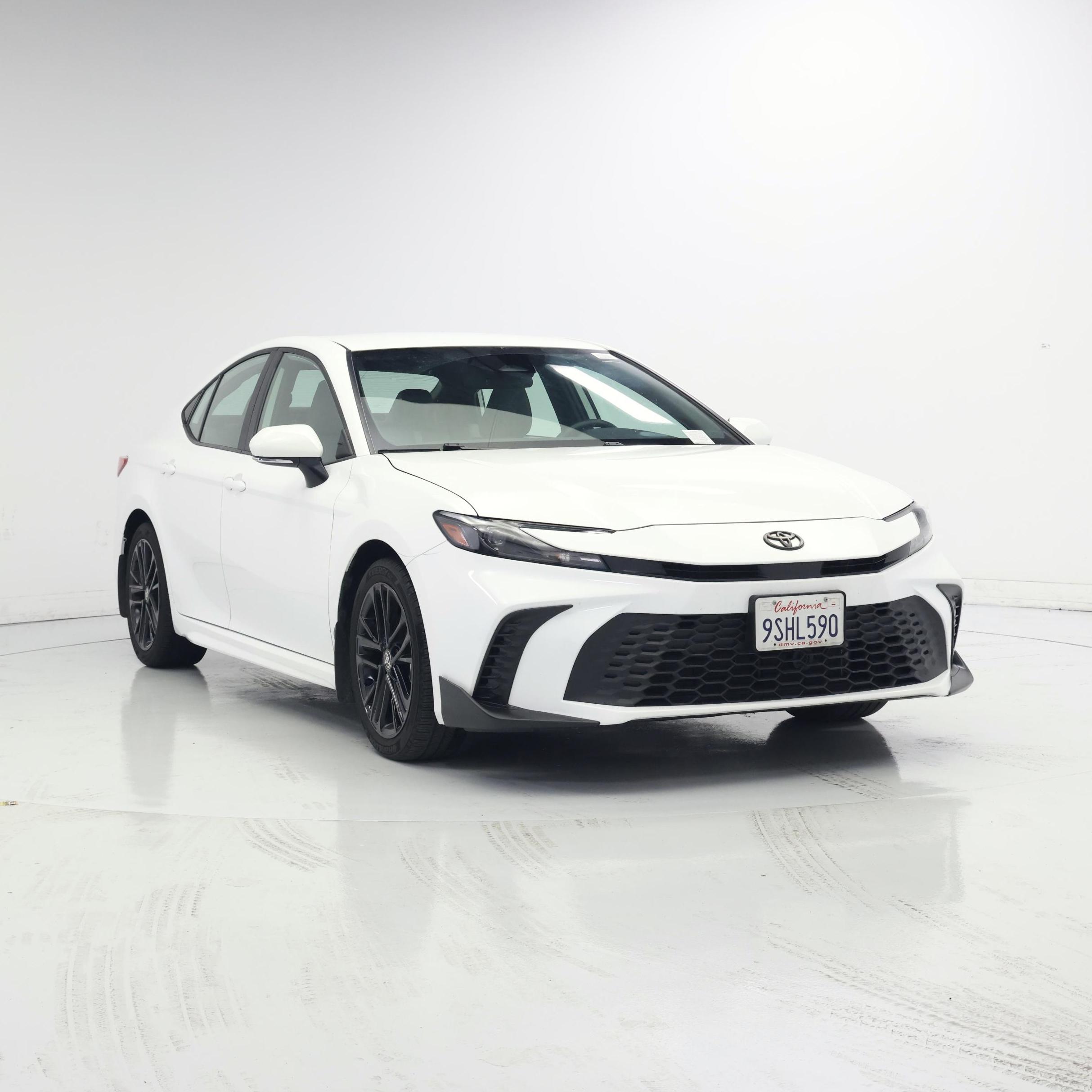 White 2025 Toyota Camry Sedan Front-Wheel Drive Automatic