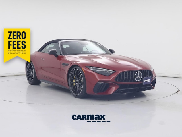 Red 2022 Mercedes-Benz SL-Class Convertible All-Wheel Drive Automatic