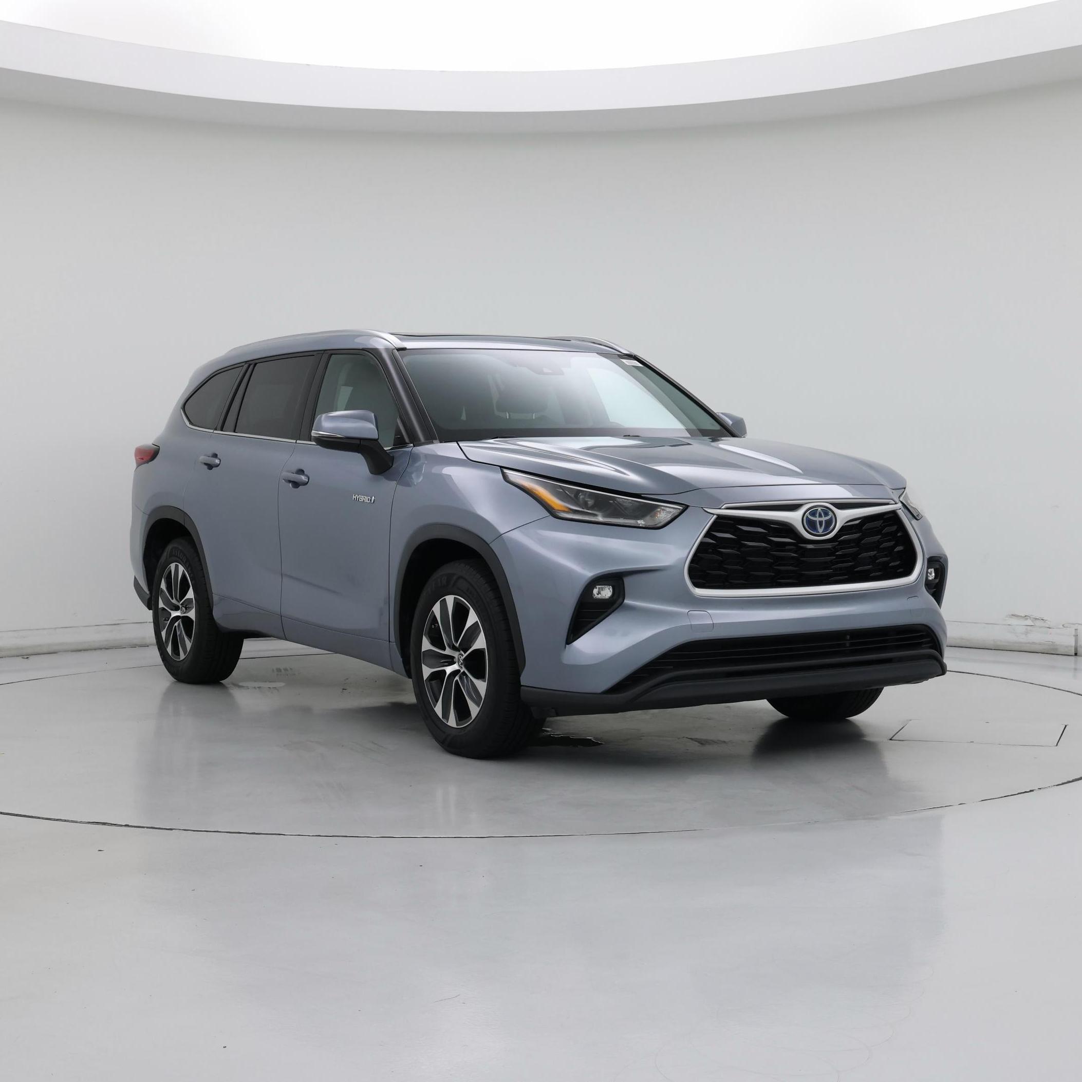 Blue 2021 Toyota Highlander Hybrid SUV / Crossover Front-Wheel Drive Automatic