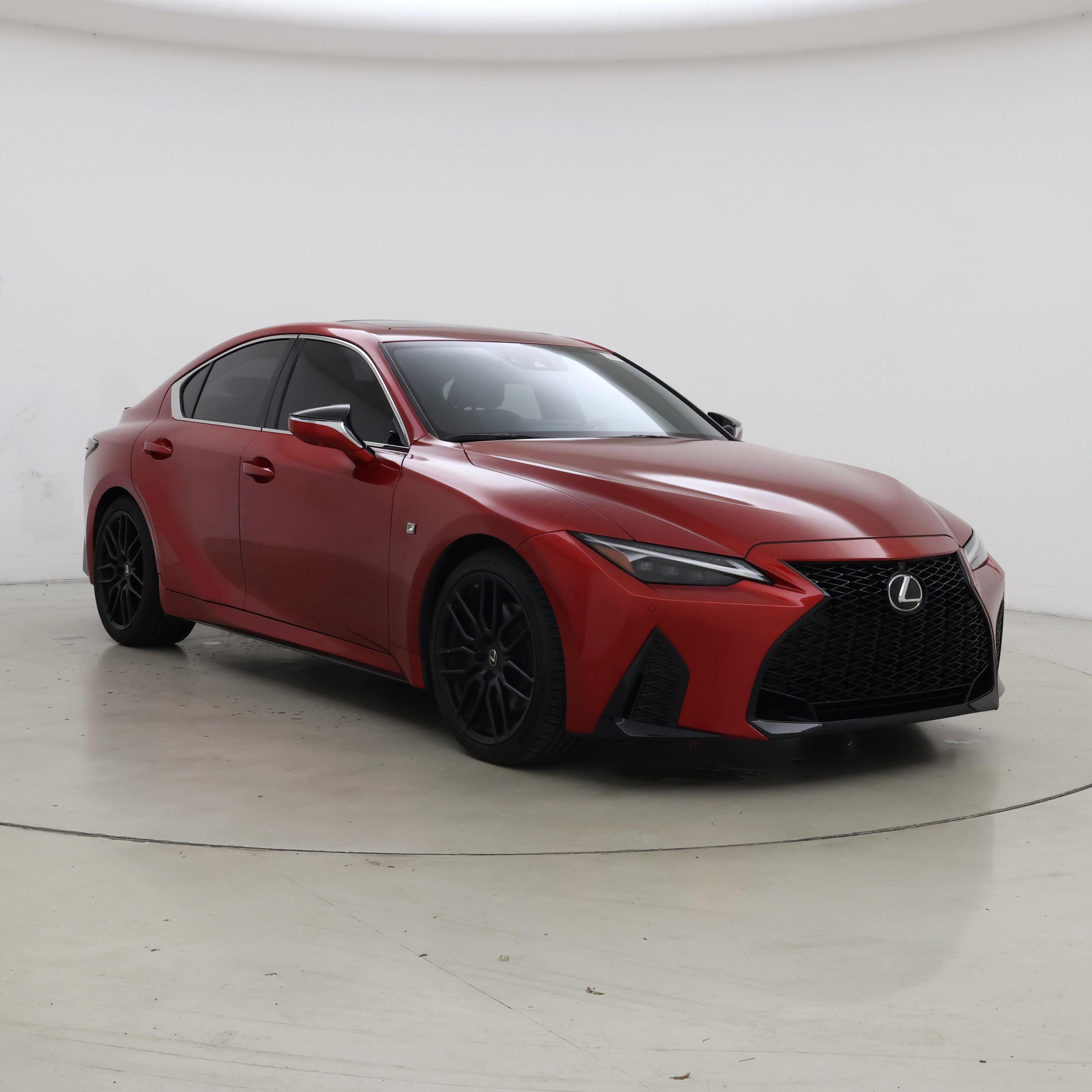 Red 2023 Lexus IS Sedan Rear-Wheel Drive Automatic