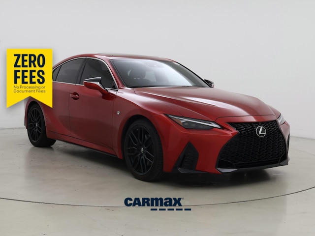 Red 2023 Lexus IS Sedan Rear-Wheel Drive Automatic