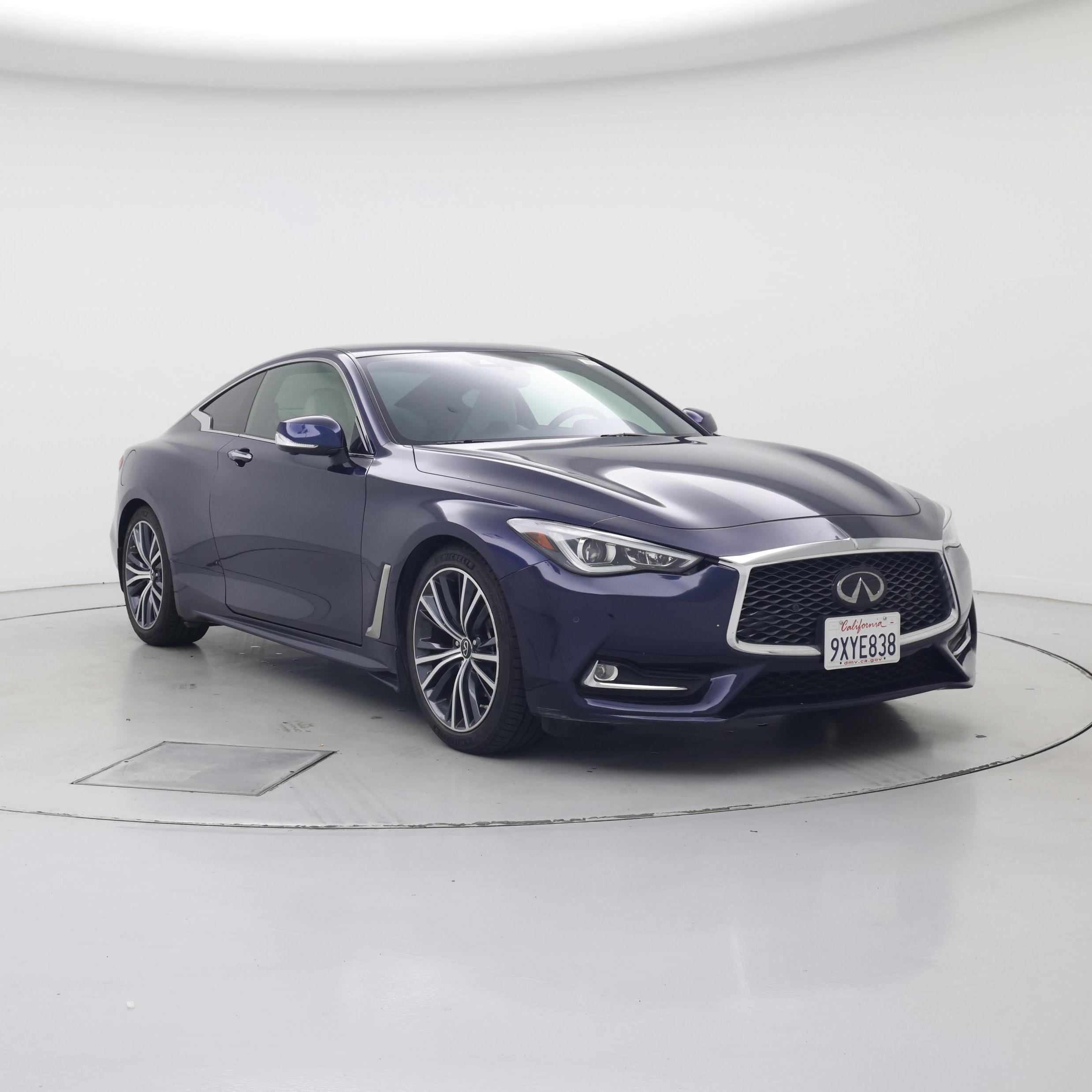 Blue 2021 INFINITI Q60 Coupe Rear-Wheel Drive Automatic