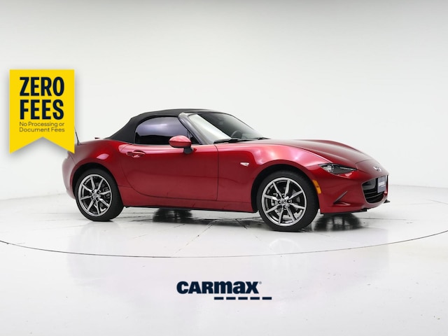 Red 2022 Mazda MX-5 Miata Convertible Rear-Wheel Drive Manual