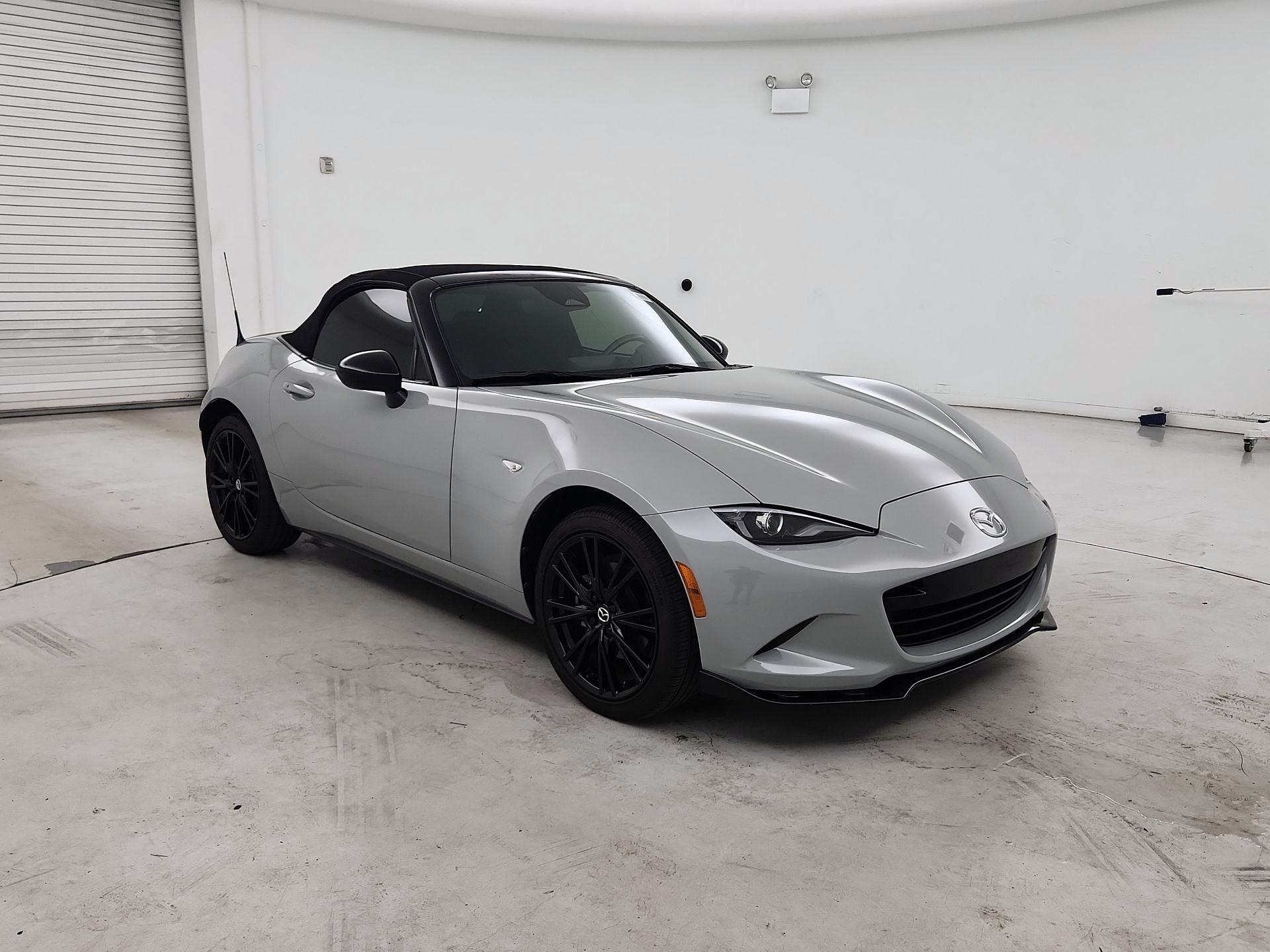 Gray 2024 Mazda MX-5 Miata Convertible Rear-Wheel Drive Manual
