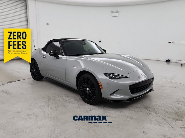 Gray 2024 Mazda MX-5 Miata Convertible Rear-Wheel Drive Manual