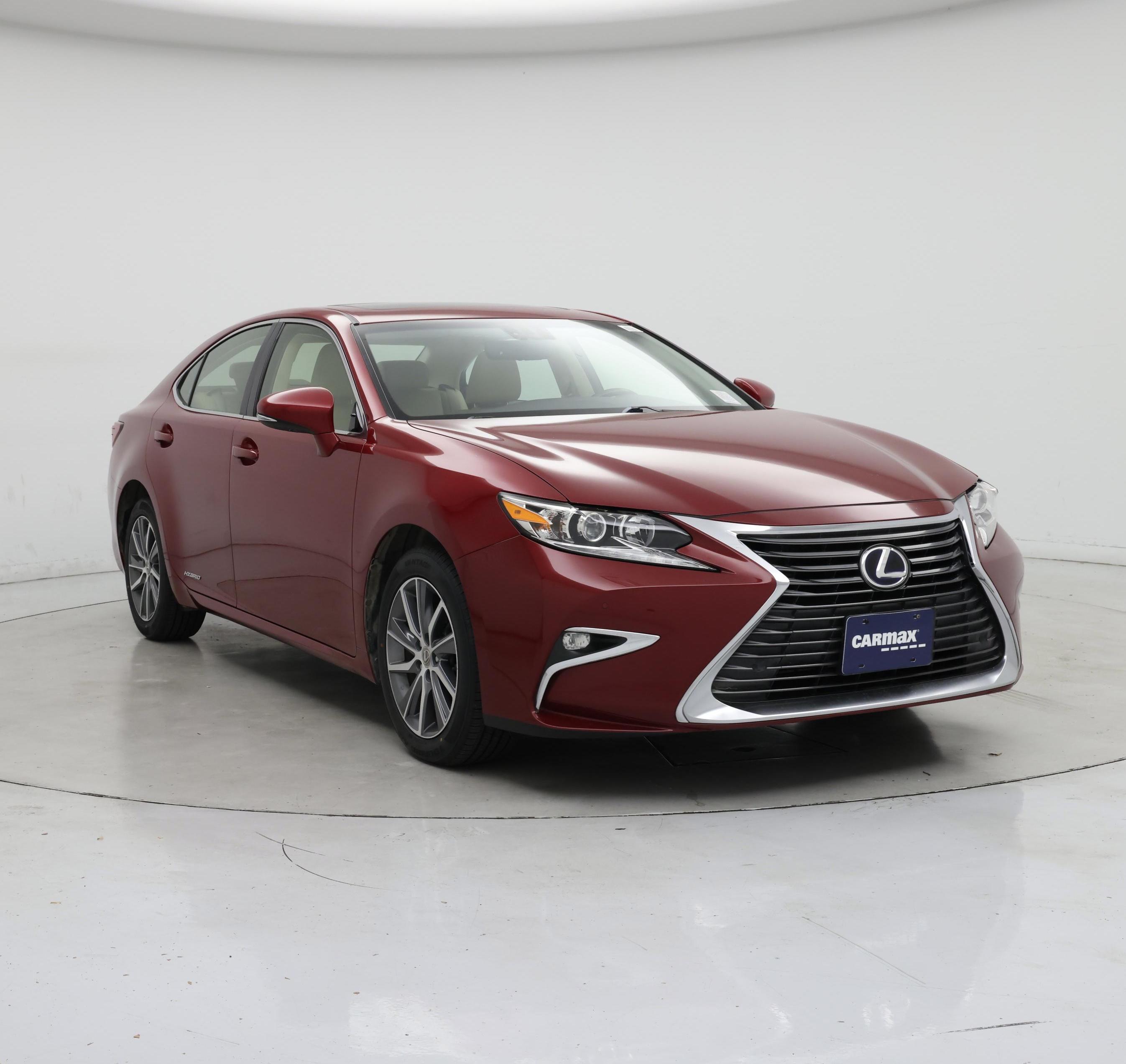 Red 2016 Lexus ES Hybrid Sedan Front-Wheel Drive Automatic