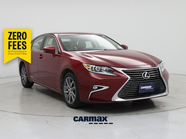 Red 2016 Lexus ES Hybrid Sedan Front-Wheel Drive Automatic