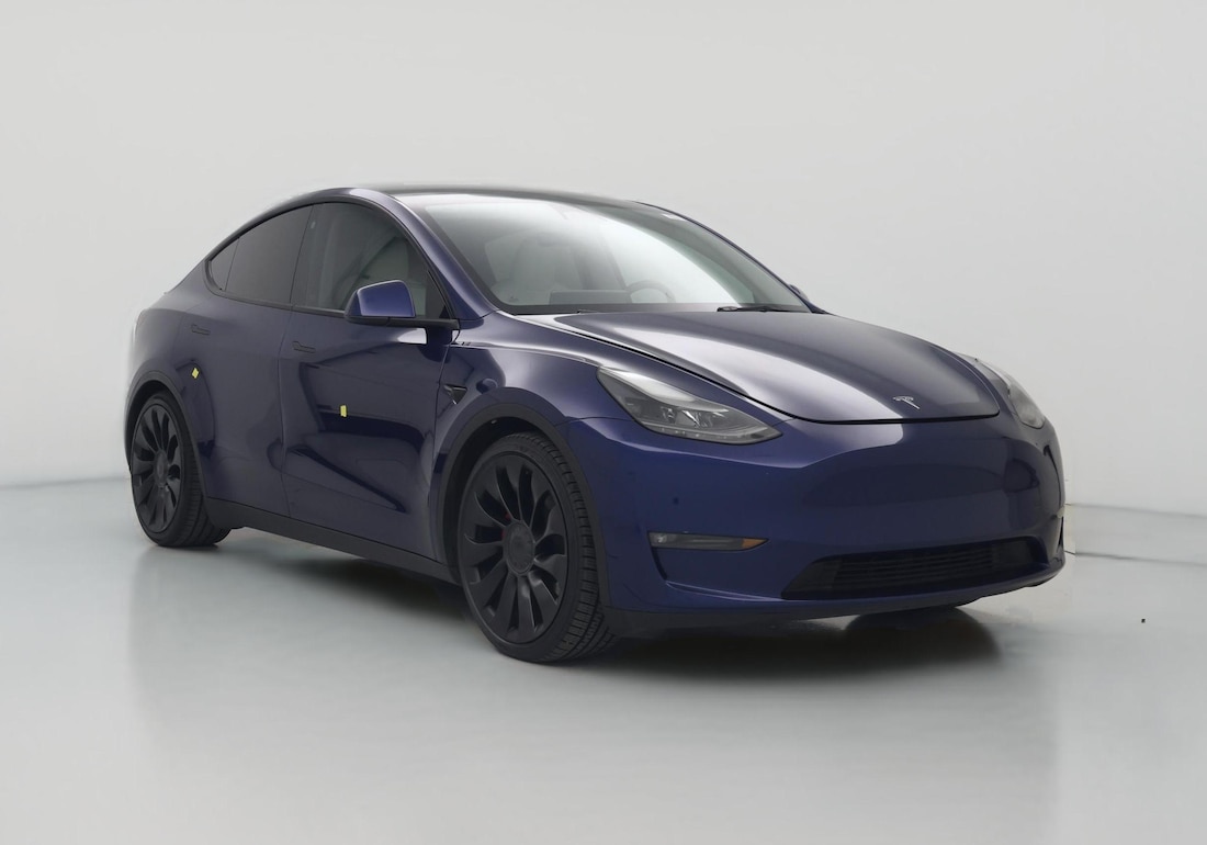 2023 Tesla Model Y Performance All-Wheel Drive in Blue — CarMax photo