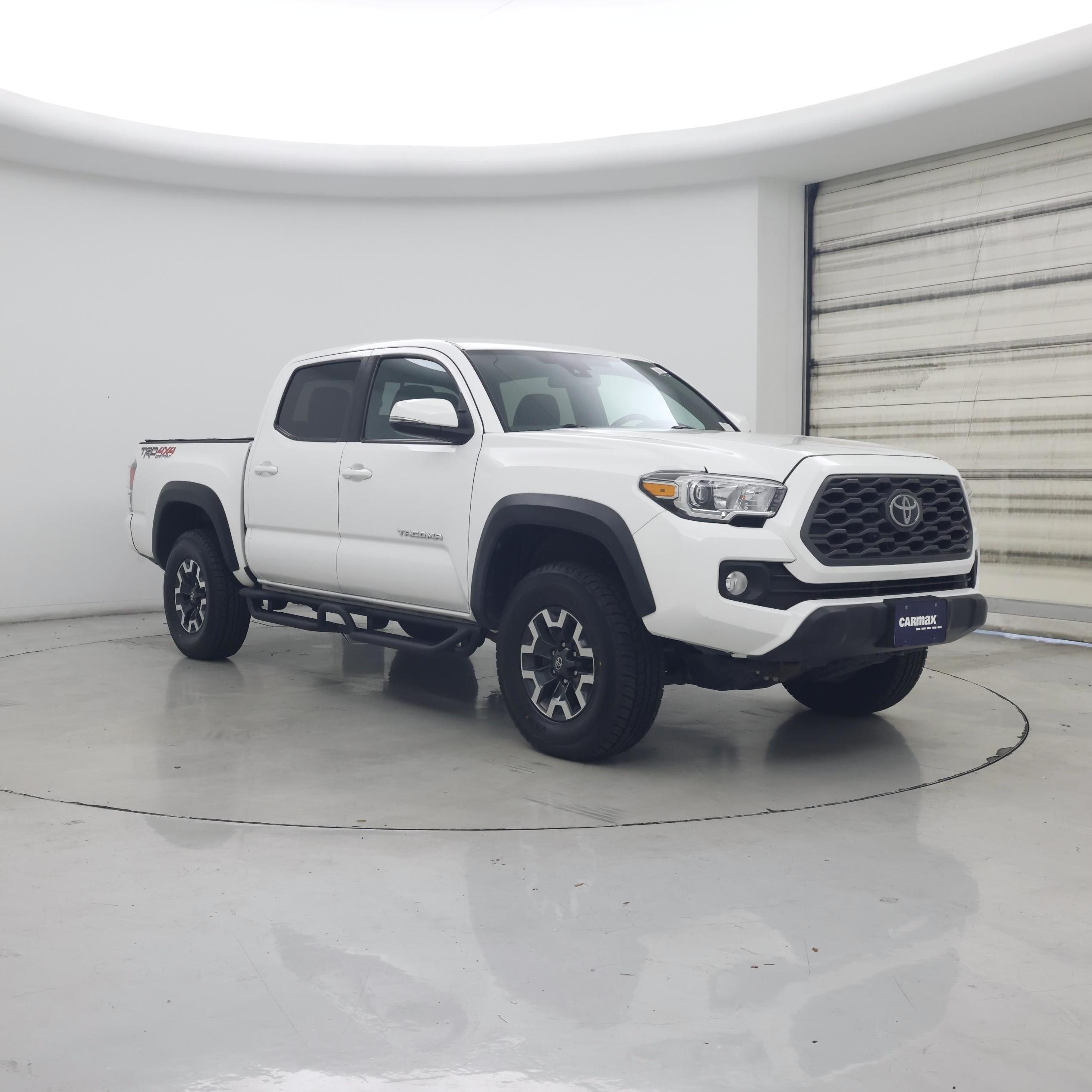 White 2022 Toyota Tacoma Pickup Truck Four-Wheel Drive Automatic