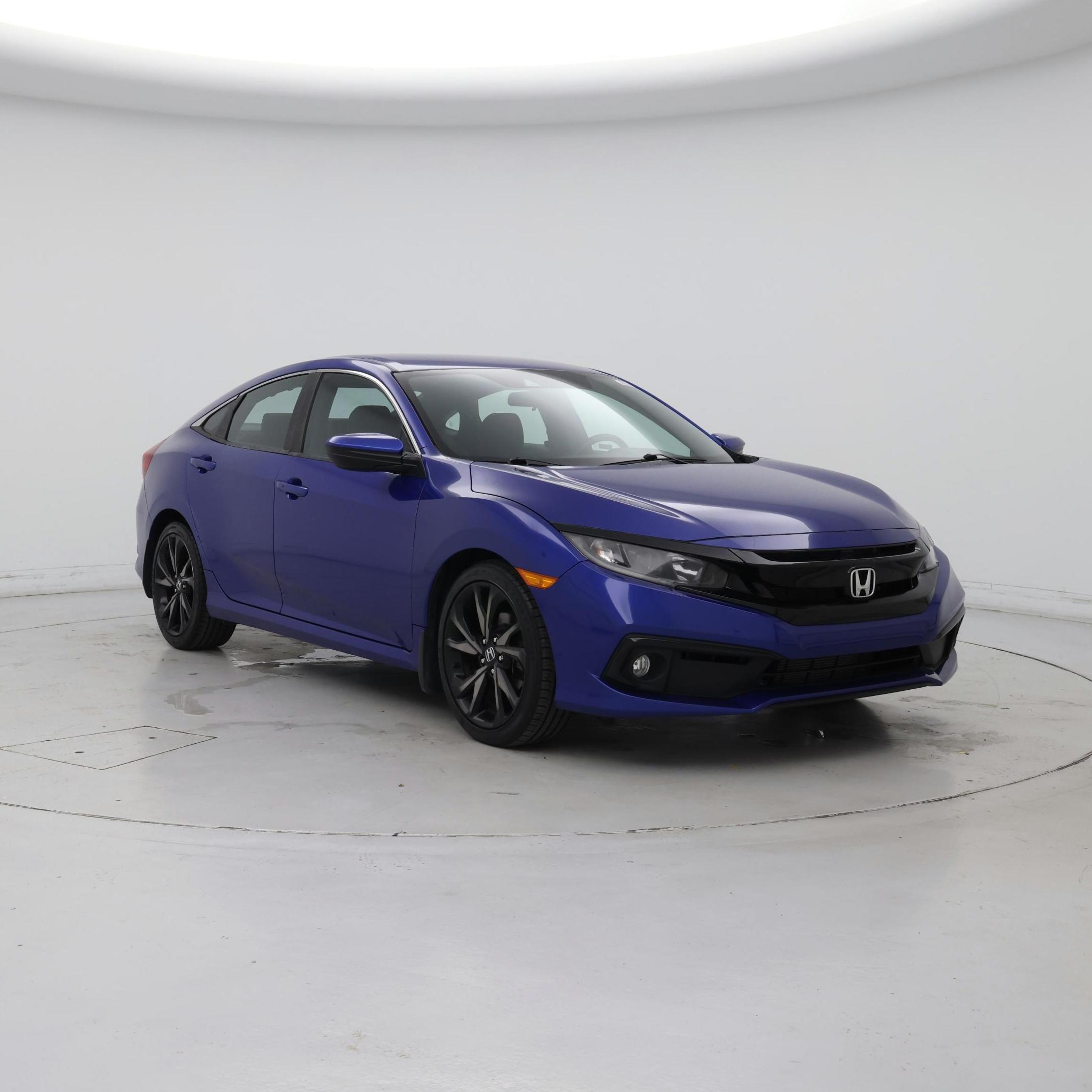 Blue 2019 Honda Civic Sedan Front-Wheel Drive Automatic
