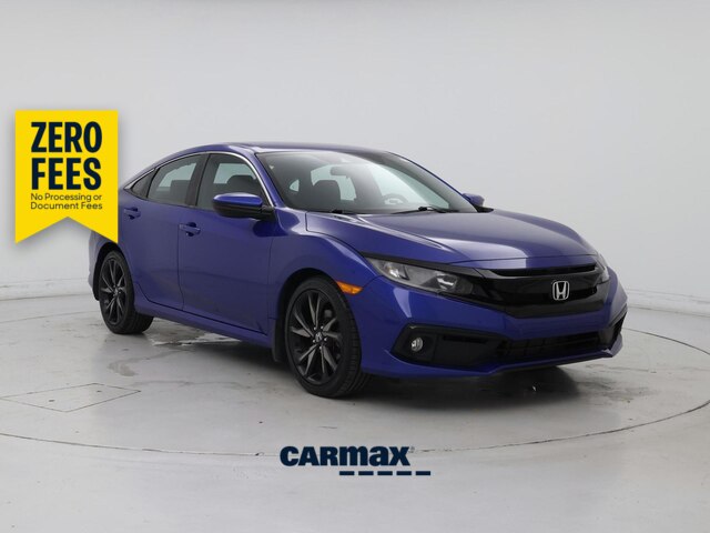 Blue 2019 Honda Civic Sedan Front-Wheel Drive Automatic