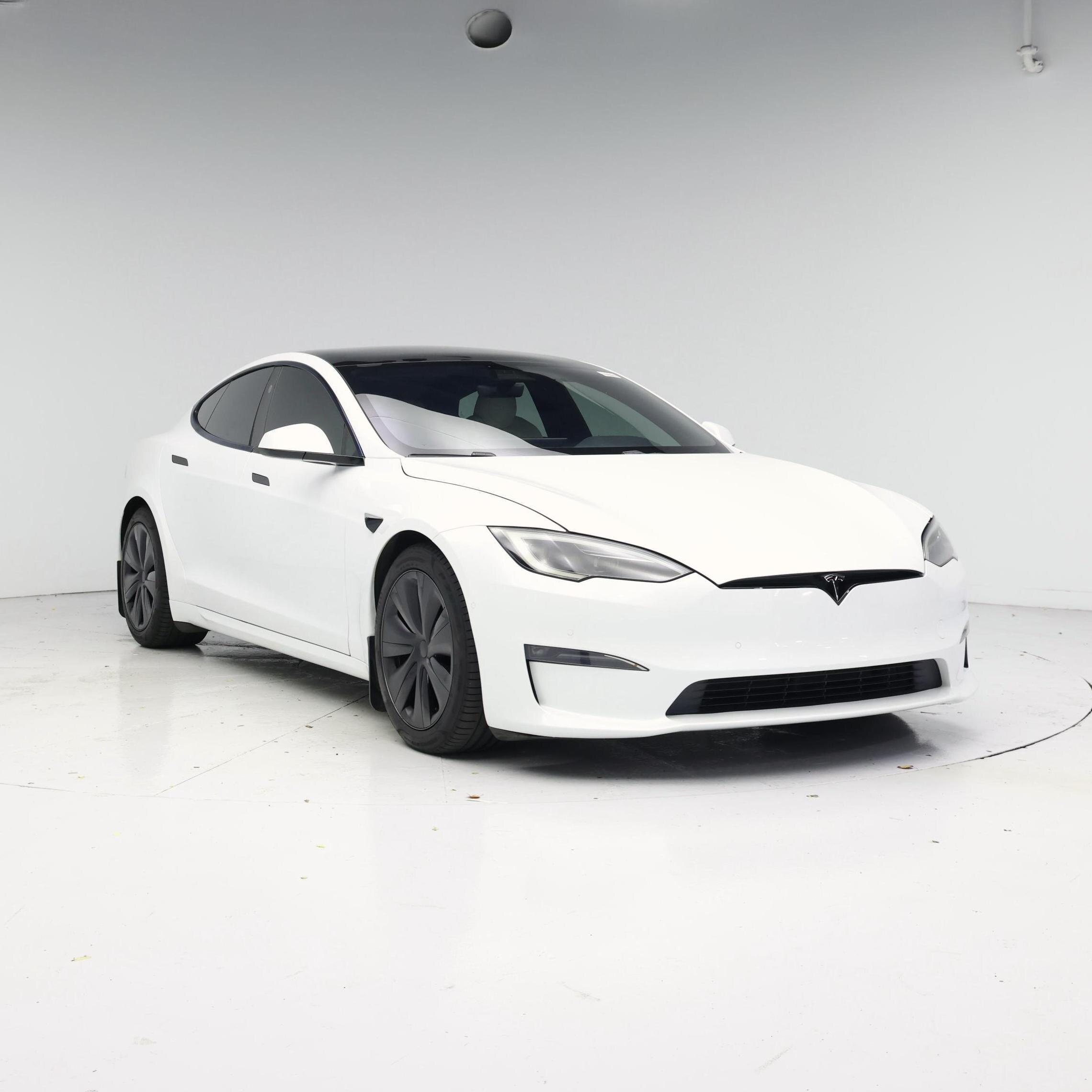 White 2022 Tesla Model S Sedan All-Wheel Drive Automatic