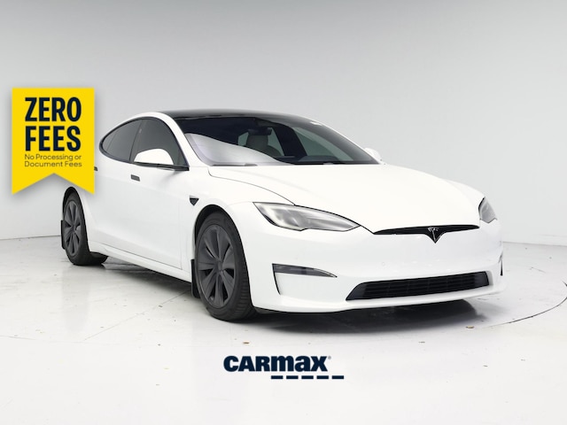 White 2022 Tesla Model S Sedan All-Wheel Drive Automatic