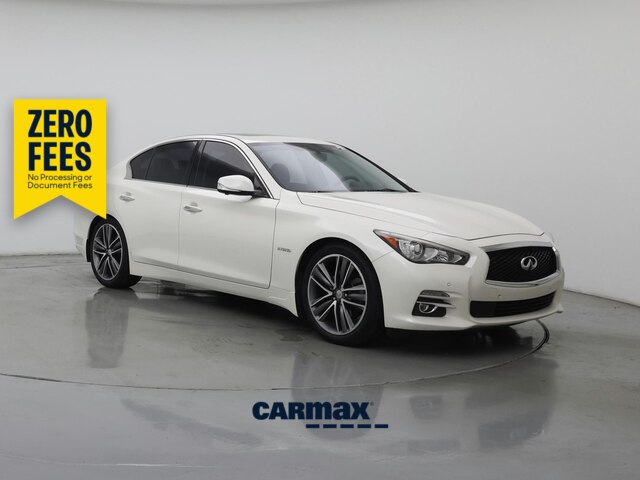 White 2016 INFINITI Q50 Hybrid Sedan Rear-Wheel Drive Automatic