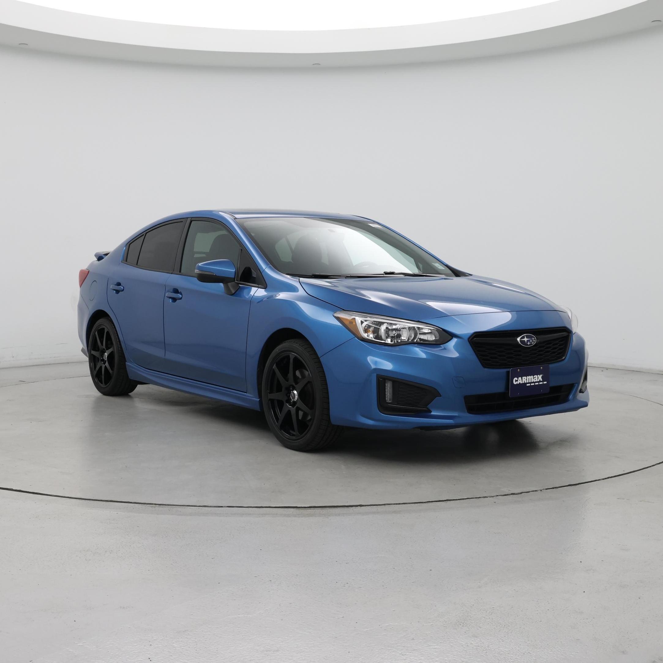 Blue 2017 Subaru Impreza Sedan All-Wheel Drive Automatic