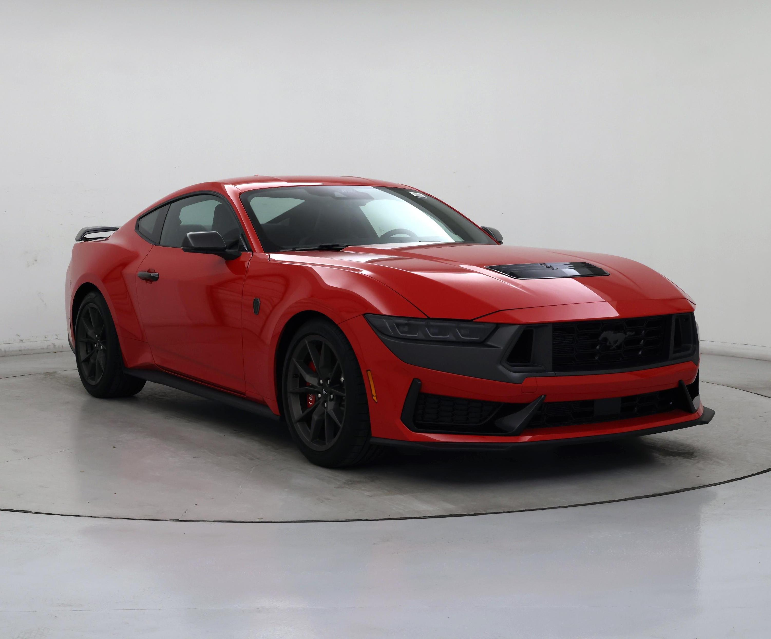 Red 2025 Ford Mustang Coupe Rear-Wheel Drive Automatic