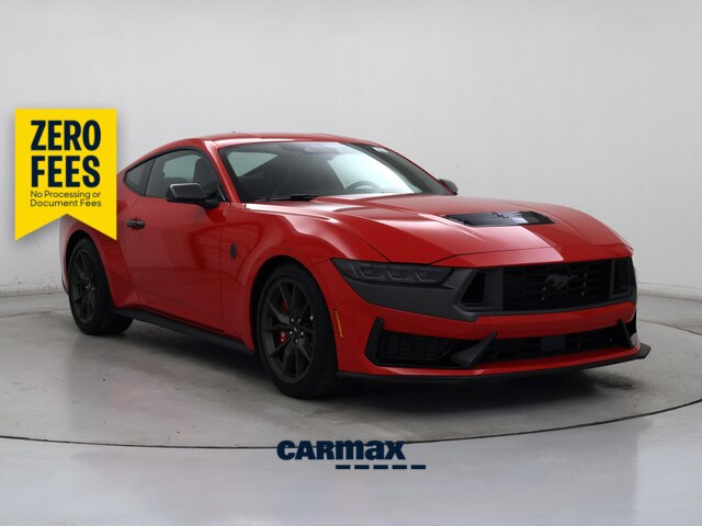 Red 2025 Ford Mustang Coupe Rear-Wheel Drive Automatic