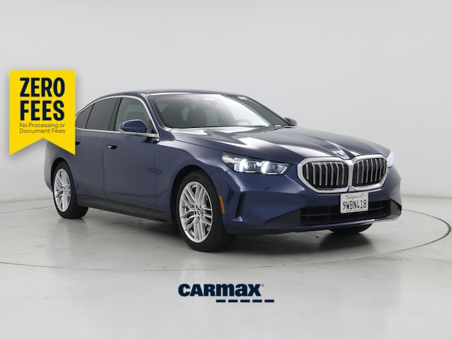 Blue 2024 BMW 5 Series Sedan All-Wheel Drive Automatic
