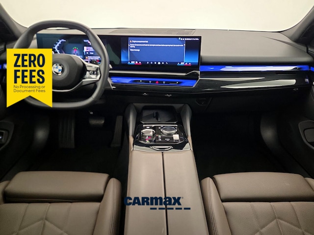 Blue 2024 BMW 5 Series Sedan All-Wheel Drive Automatic