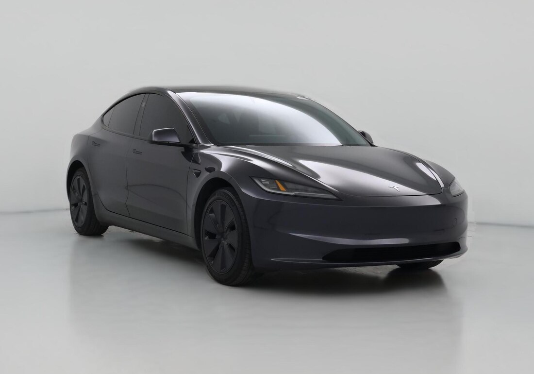 2025 Tesla Model 3 Long Range Rear-Wheel Drive in Gray — CarMax photo