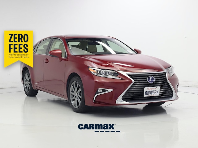 Red 2017 Lexus ES Hybrid Sedan Front-Wheel Drive Automatic