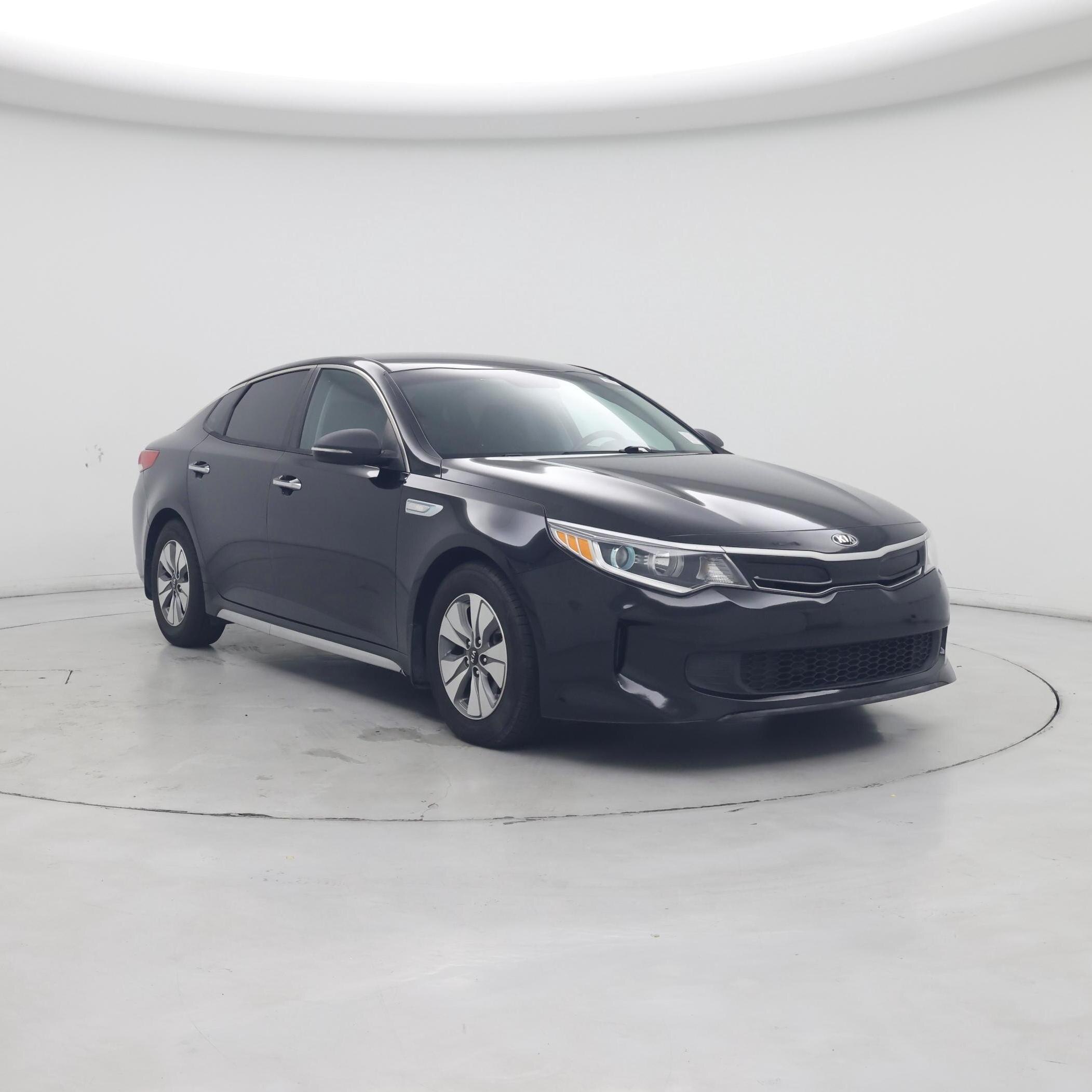 Black 2017 Kia Optima Hybrid Sedan Front-Wheel Drive Automatic