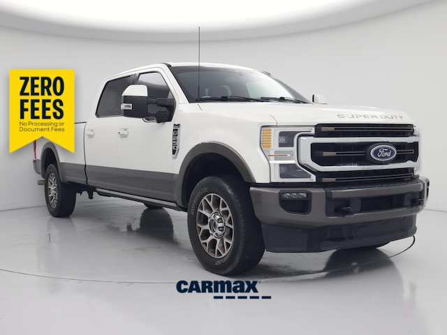 White 2022 Ford F-250 Super Duty Pickup Truck Four-Wheel Drive Automatic