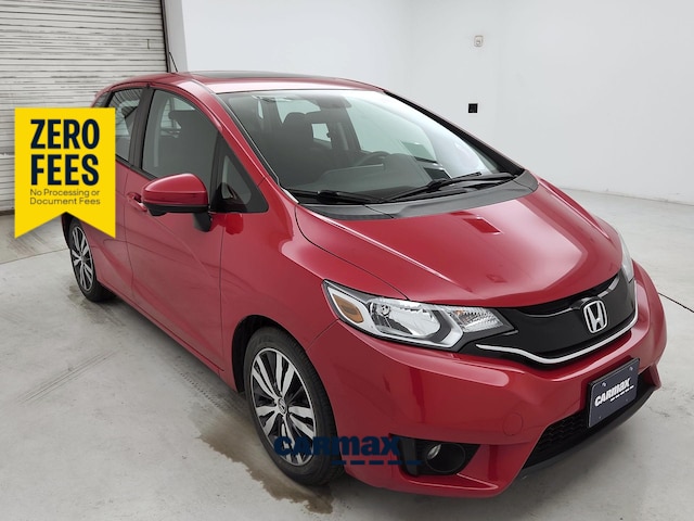Red 2015 Honda Fit Hatchback Front-Wheel Drive Automatic