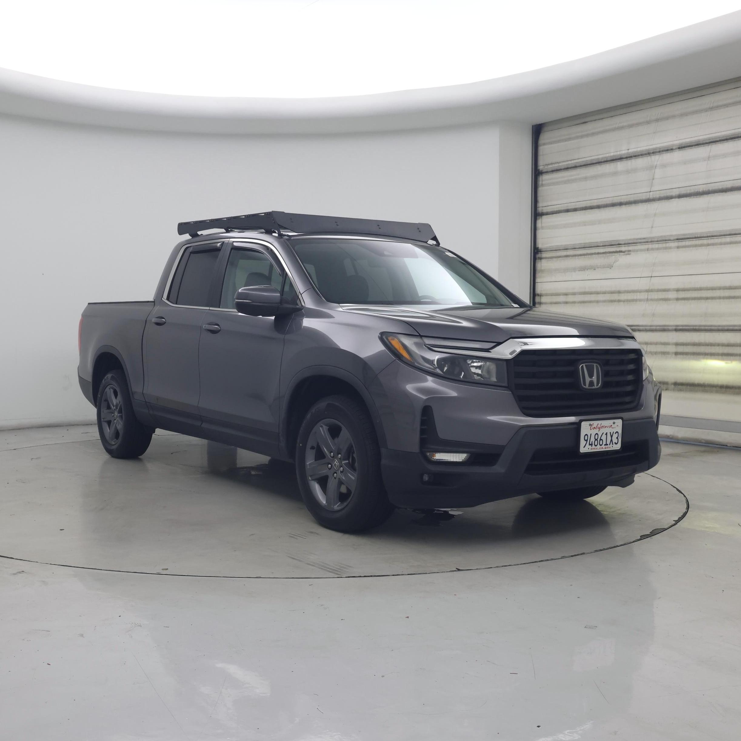 Gray 2021 Honda Ridgeline Pickup Truck All-Wheel Drive Automatic