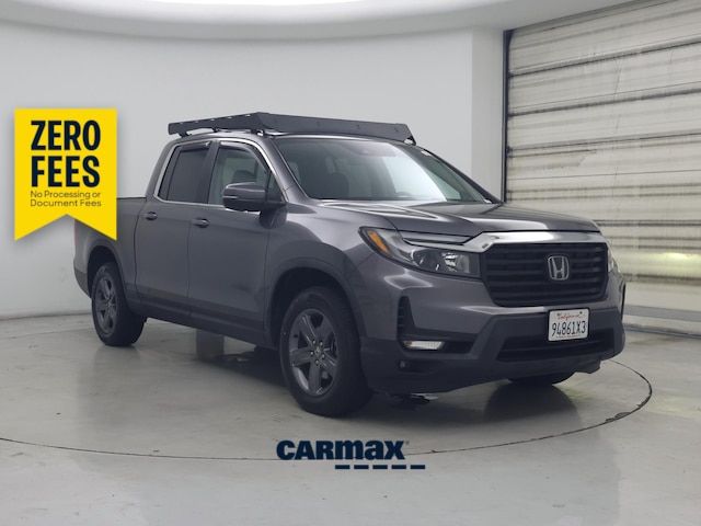 Gray 2021 Honda Ridgeline Pickup Truck All-Wheel Drive Automatic