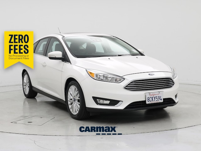 White 2017 Ford Focus Hatchback Front-Wheel Drive Automatic