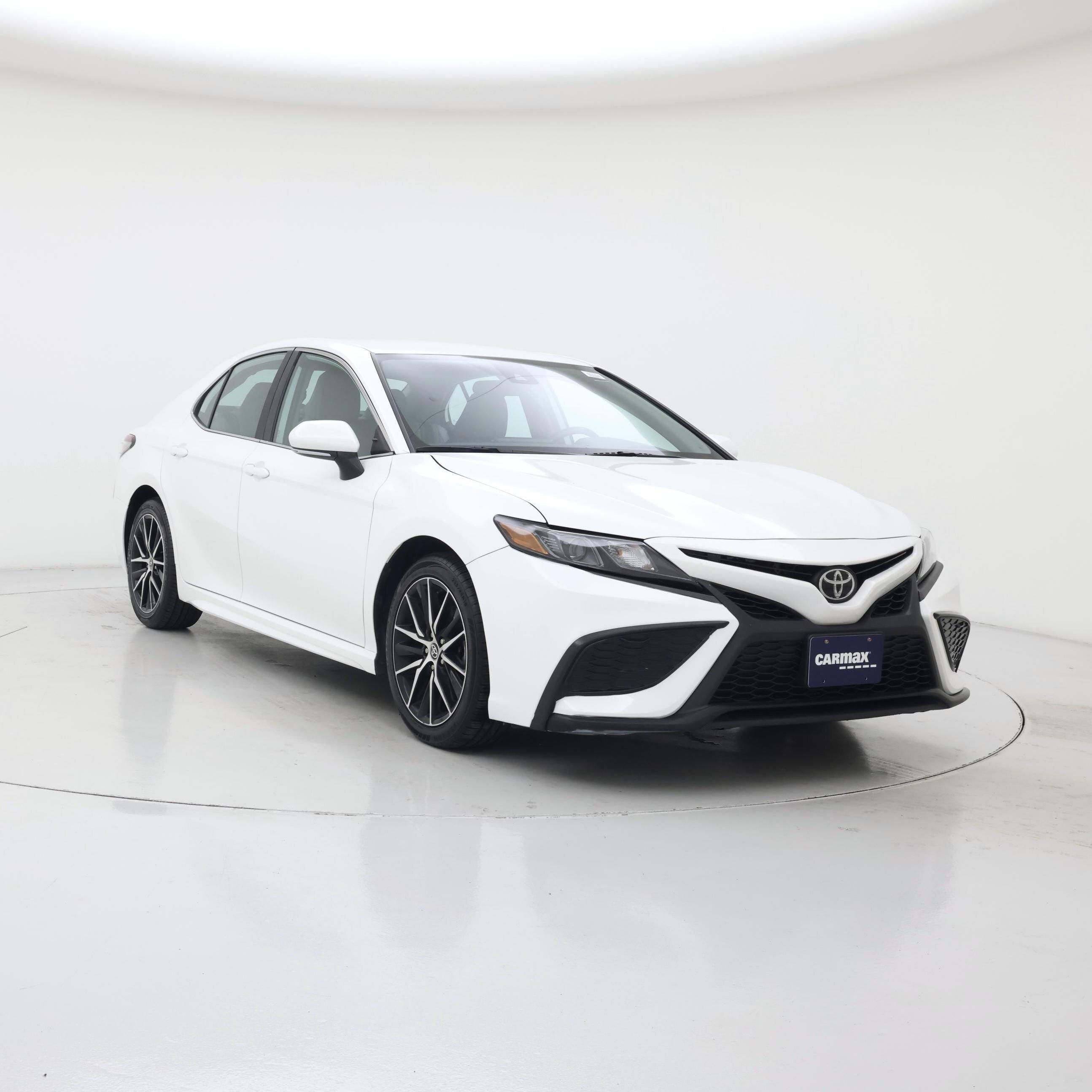 White 2021 Toyota Camry Sedan All-Wheel Drive Automatic