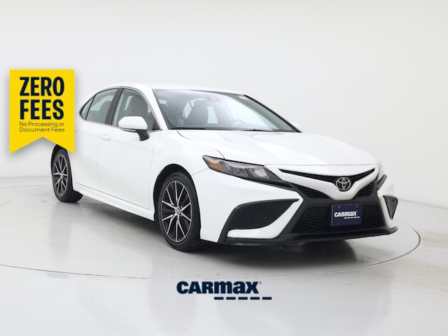 White 2021 Toyota Camry Sedan All-Wheel Drive Automatic