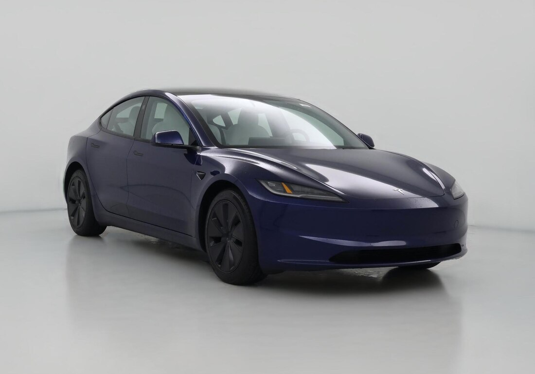 2024 Tesla Model 3 Long Range All-Wheel Drive in Blue — CarMax photo