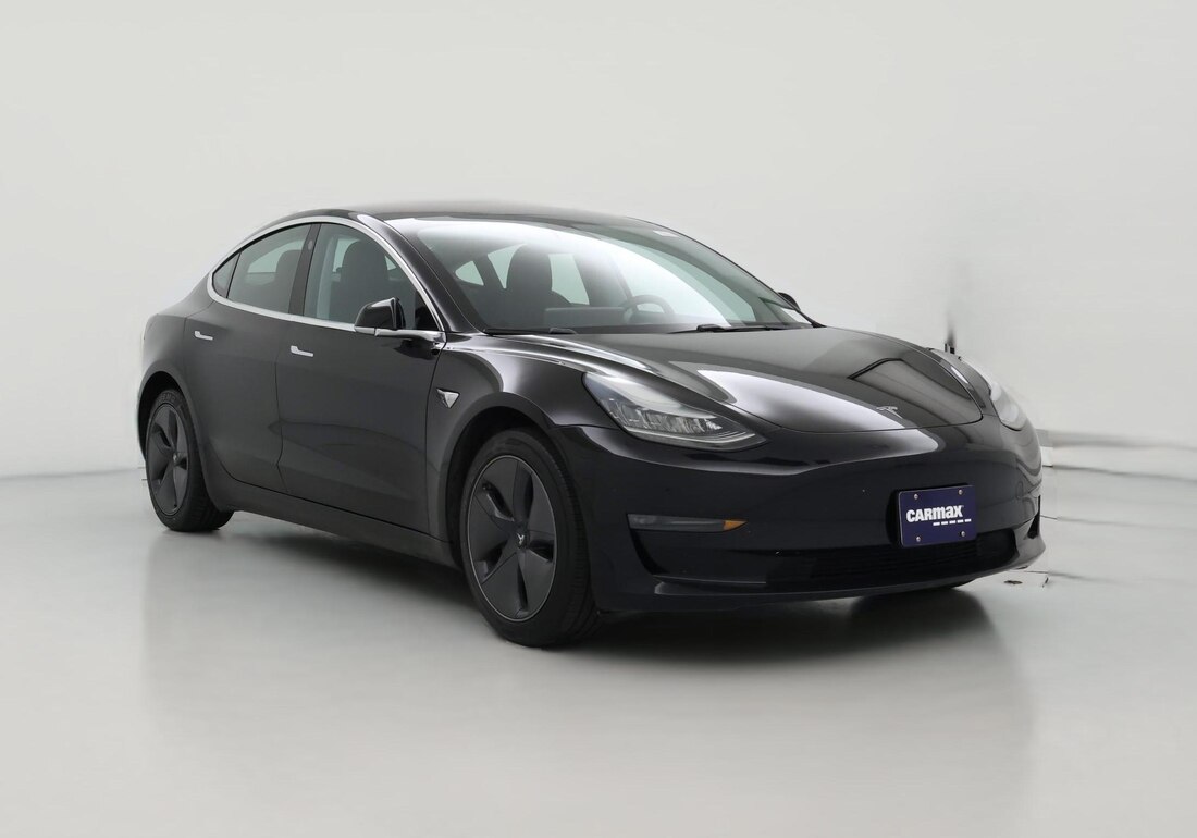 2019 Tesla Model 3 Mid Range Rear-Wheel Drive in Black — CarMax photo
