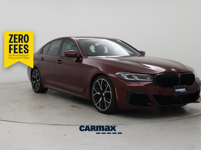 Red 2021 BMW 5 Series Sedan All-Wheel Drive Automatic