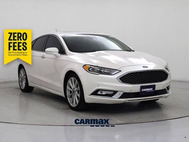 White 2018 Ford Fusion Sedan Front-Wheel Drive Automatic
