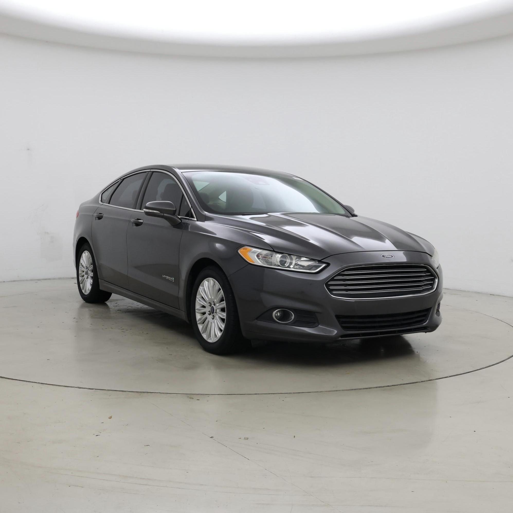 Gray 2016 Ford Fusion Hybrid Sedan Front-Wheel Drive Automatic