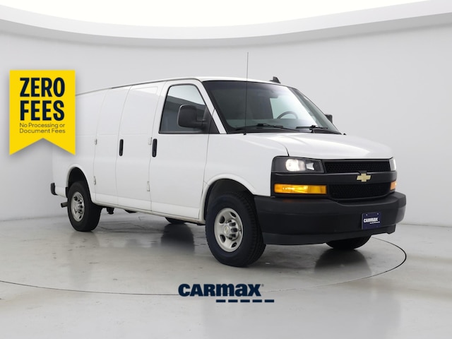White 2023 Chevrolet Express Cargo Van Rear-Wheel Drive Automatic
