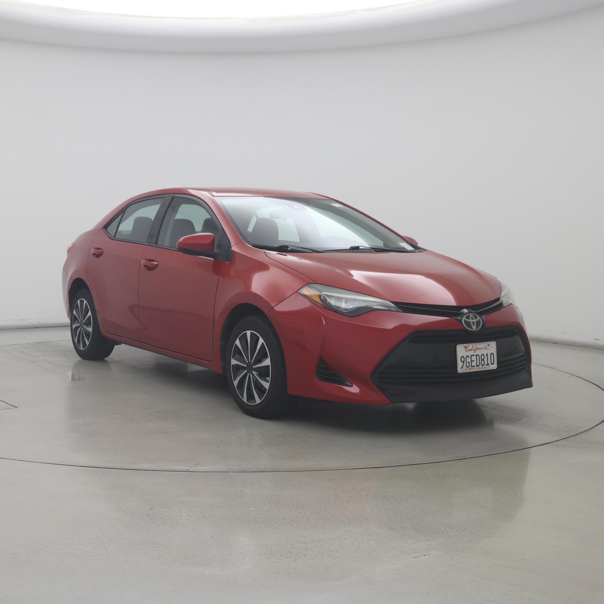 Red 2018 Toyota Corolla Sedan Front-Wheel Drive Automatic