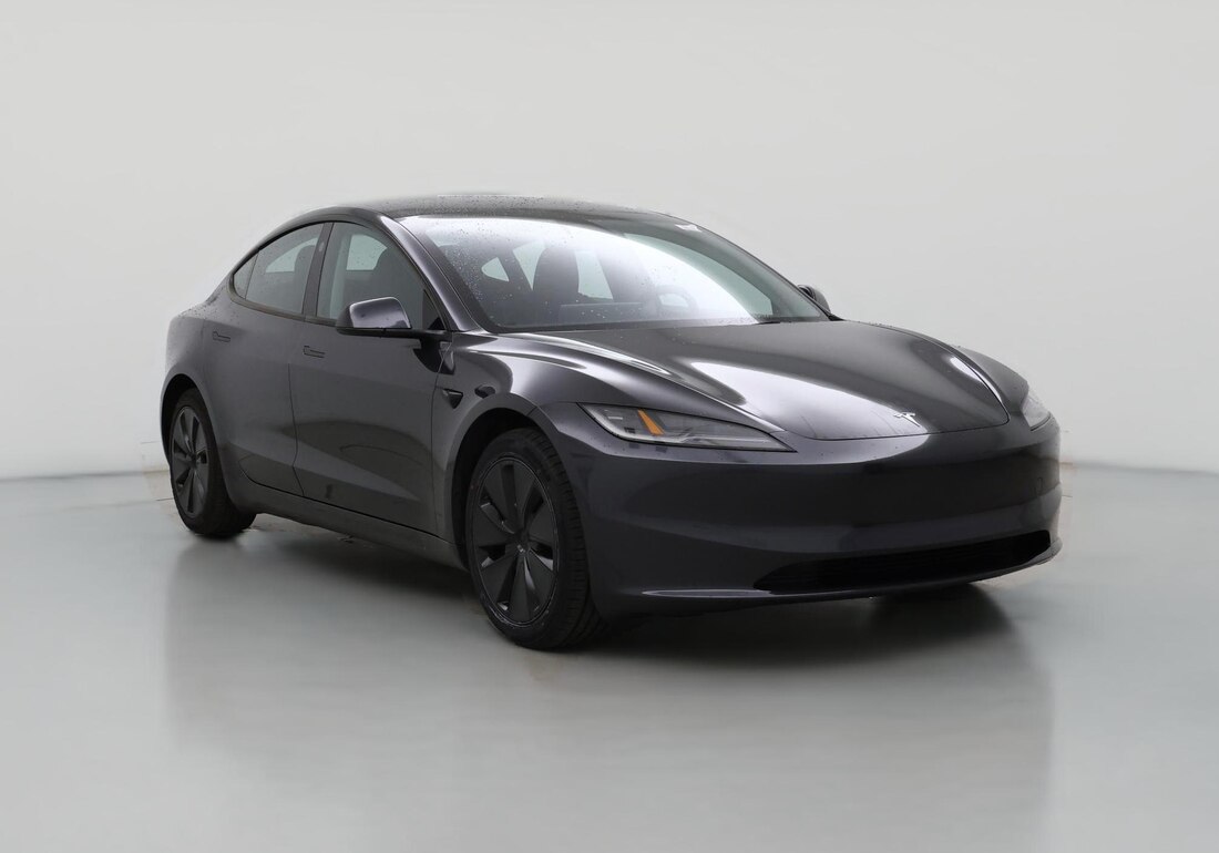 2025 Tesla Model 3 Long Range Rear-Wheel Drive in Gray — CarMax photo