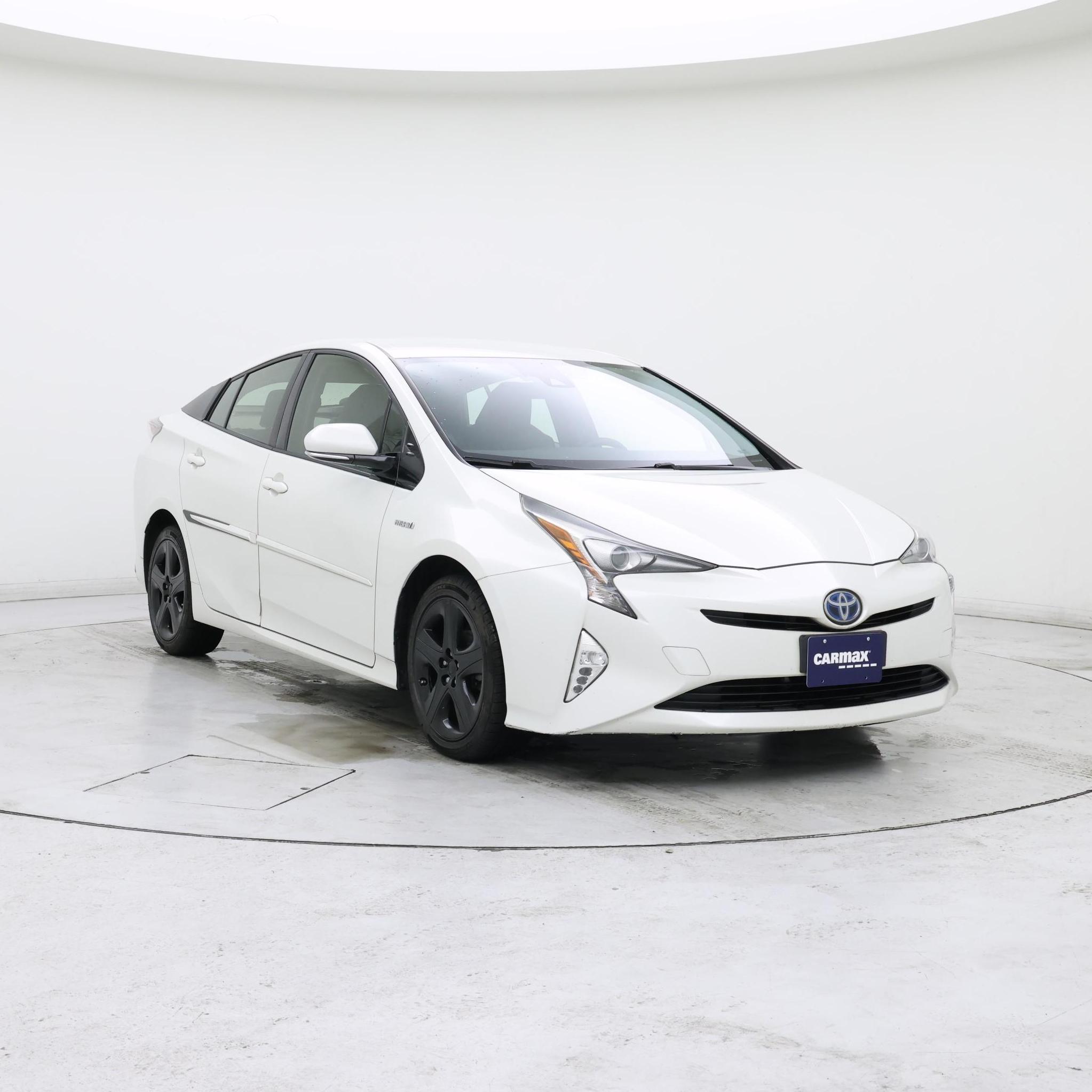 White 2017 Toyota Prius Hatchback Front-Wheel Drive Automatic